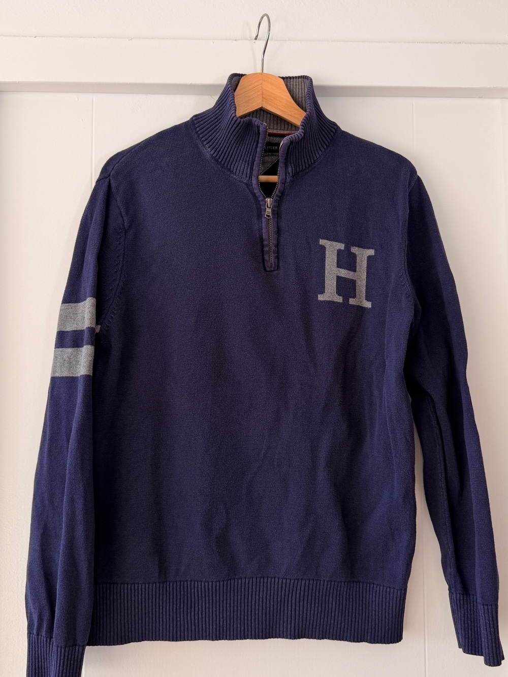 Tommy Hilfiger Men's Navy Half-Zip Sweater